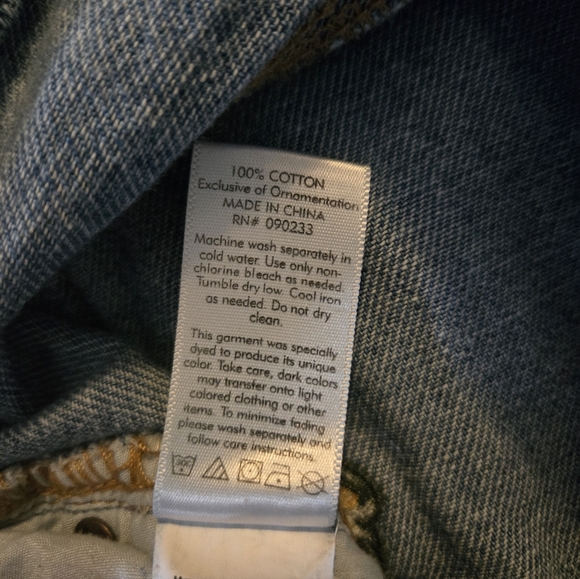 Pacsun Floral Embroidered Distressed High Rise Short Size 27 - Picture 8 of 8